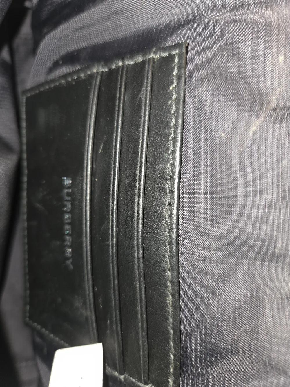 Burberry Black Messenger Crossbody with White Logo Patch